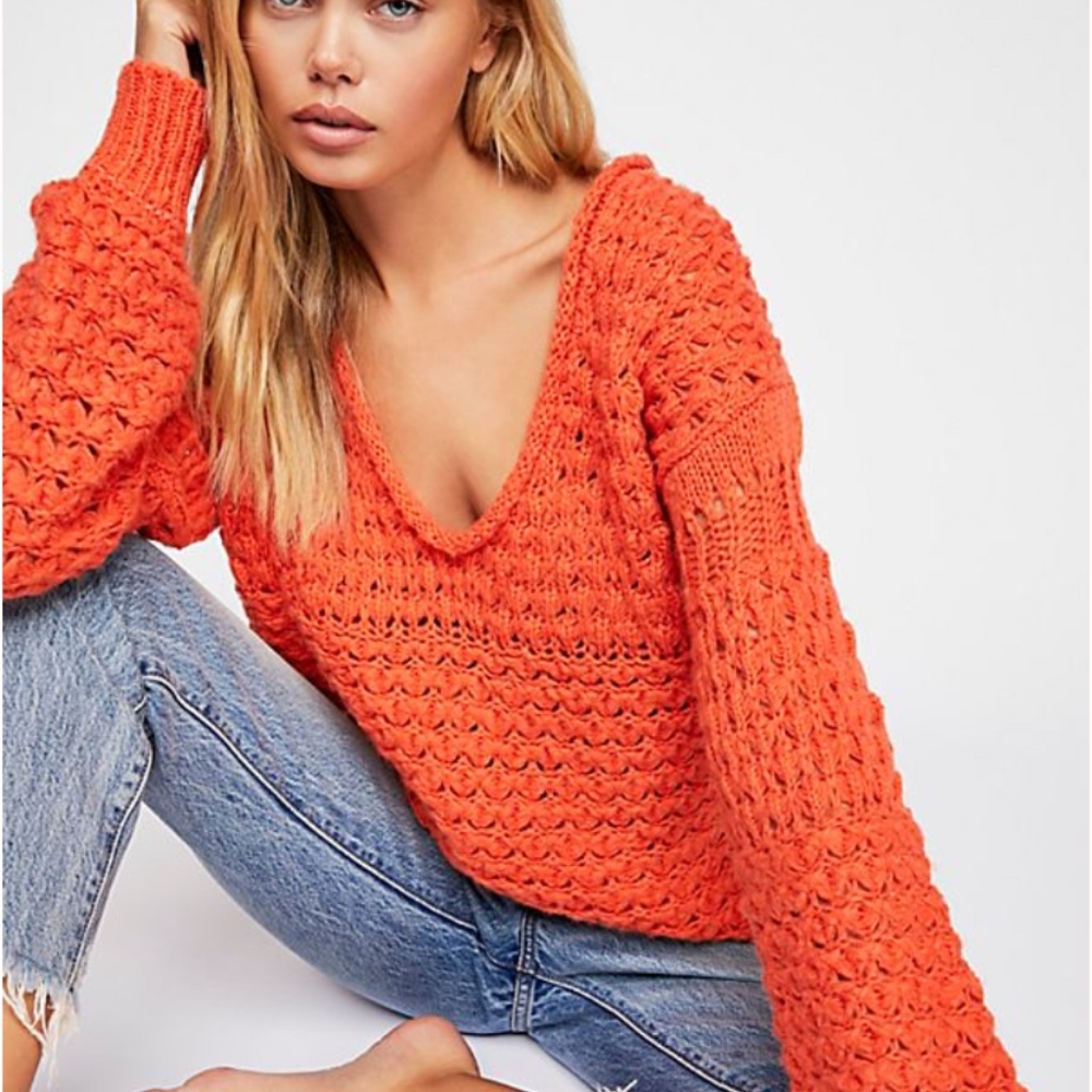 Free People Crashing Waves Pullover Sweater - Picture 2 of 5